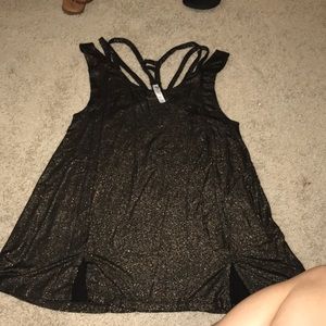 RVCA bronze metallic tunic dress